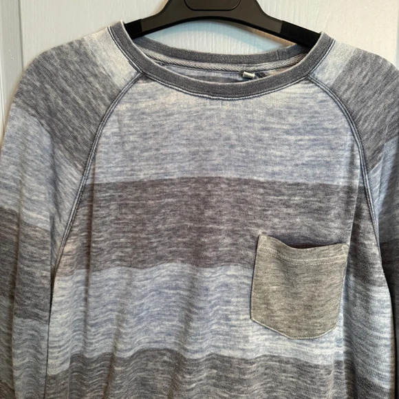 Heritage by Report Collection Long Sleeve Shirt Size Medium Men's Striped Surfer - Picture 3 of 16